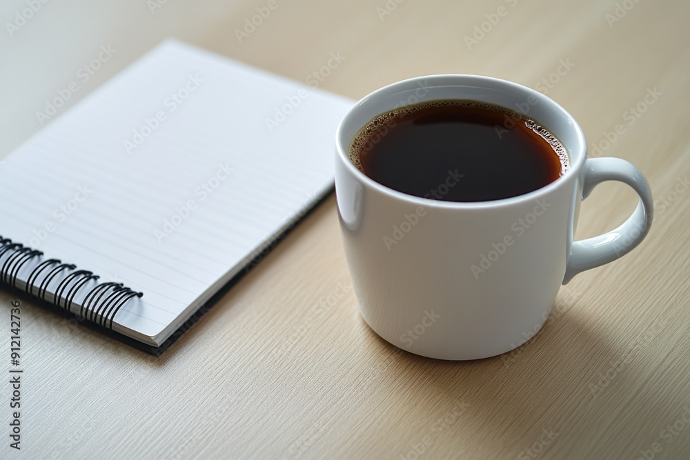 Coffee and Notebook Setup Coffee and Notebook Setup