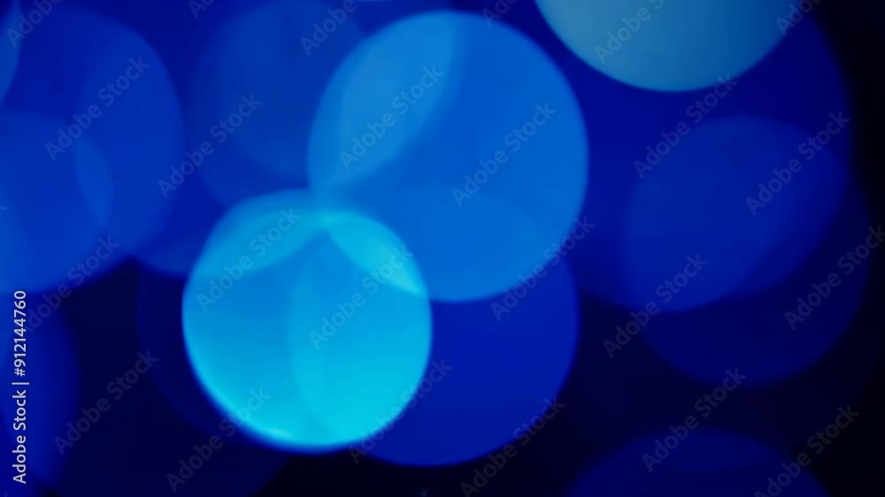 Blue Bokeh Bliss: Abstract Texture Overlay in 4K Blue Bokeh Bliss: Abstract Texture Overlay in 4K