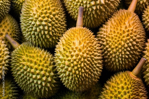 Durian Fruit background, with generative ai