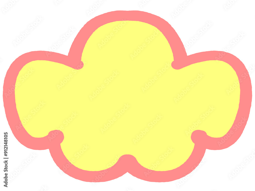 シンプルな手描き風の雨雲のイラスト素材 シンプルな手描き風の雨雲のイラスト素材