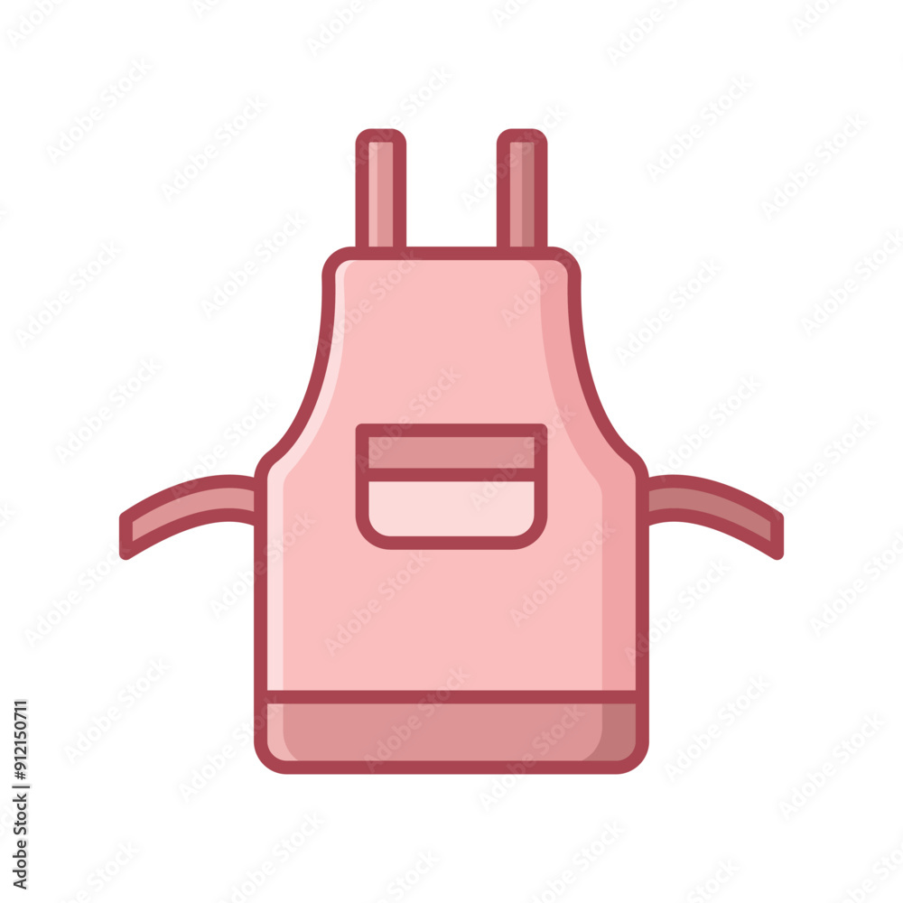Obraz premium kitchen apron icon vector design template simple and clean