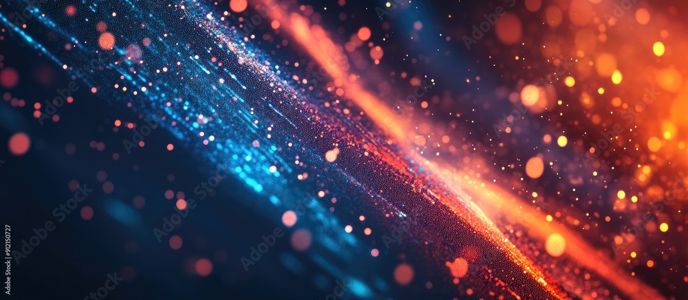 Abstract digital technology background with corporate themes and particle effects for business presentations and broadcasts Abstract digital technology background with corporate themes and particle effects for business presentations and broadcasts