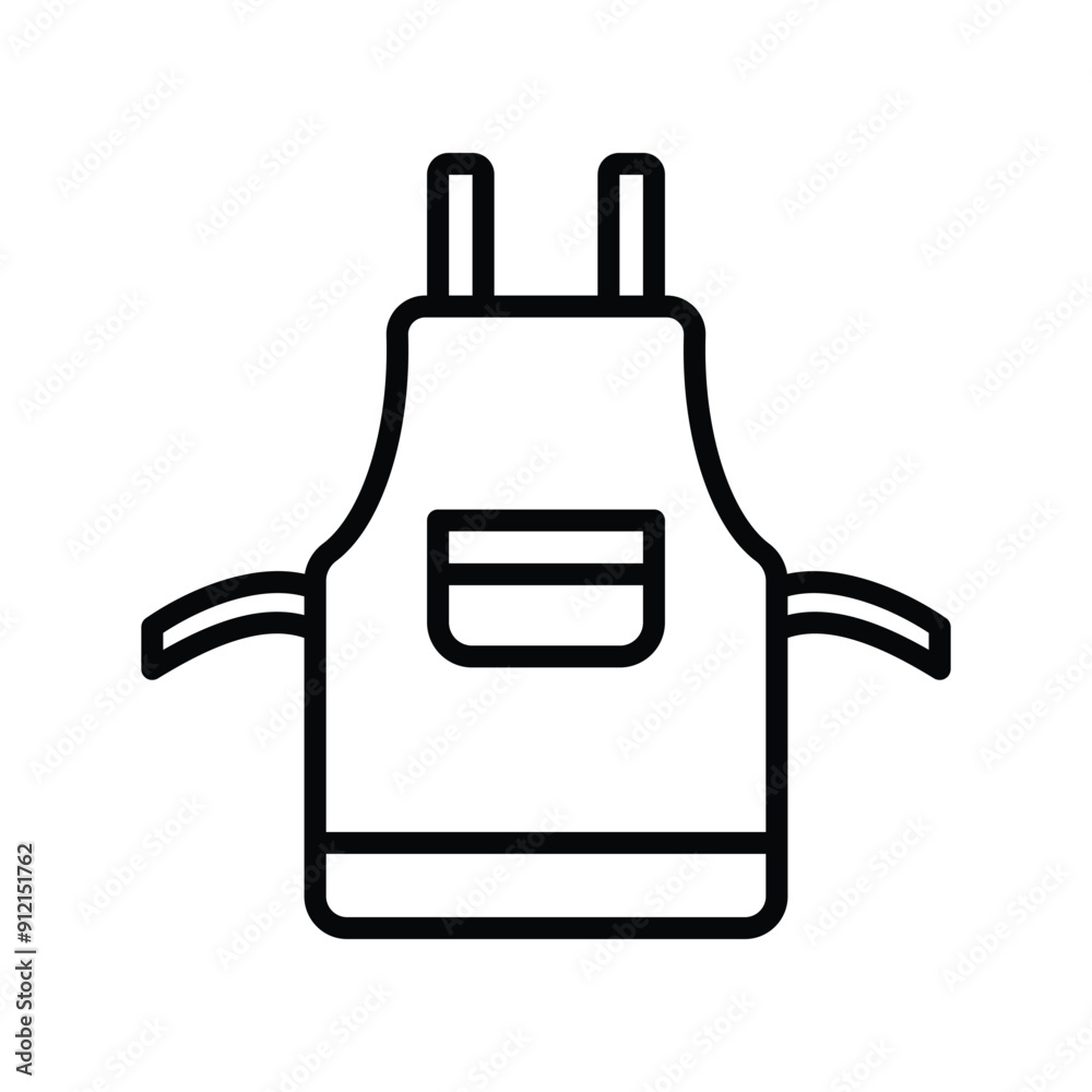 Obraz premium kitchen apron icon vector design template simple and clean