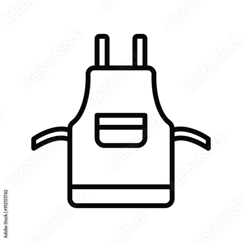 kitchen apron icon vector design template simple and clean