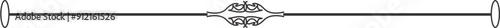Decorative line divider. Divider line for text 