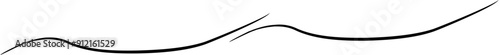 Divider line. Decorative fancy line graphic element.