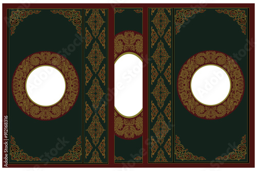 Islamic Arabic Cover Design, Koran book cover 