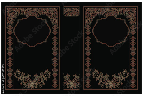 Islamic Arabic Cover Design, Koran book cover 