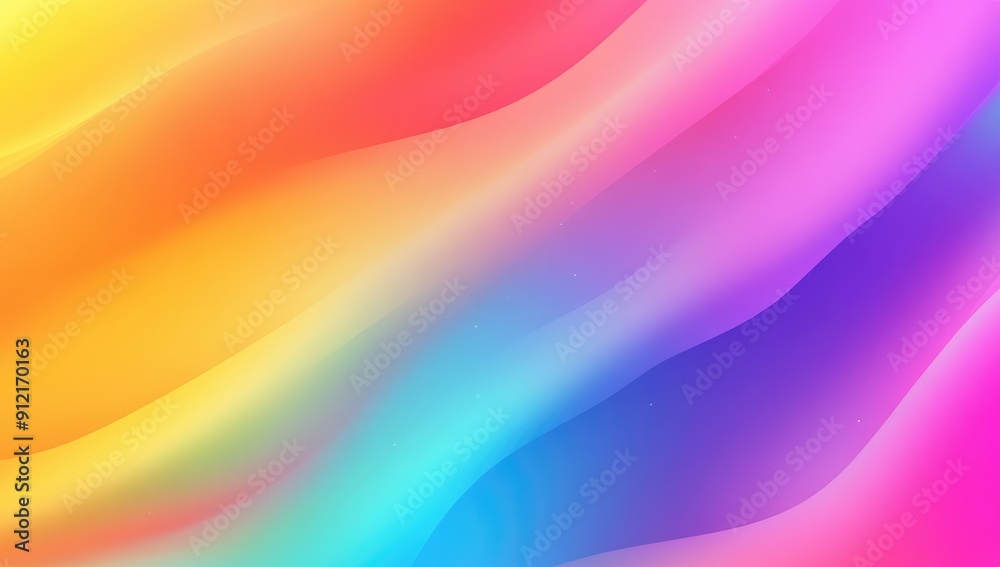 Obraz premium Vibrant Colorful Gradient Background Featuring Blurred Rainbow Colors in Soft Flowing Patterns