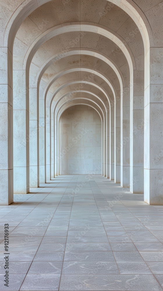 Modern Architectural Arches Leading to Light Modern Architectural Arches Leading to Light
