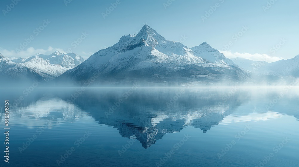 Mountain Reflection in Calm Waters