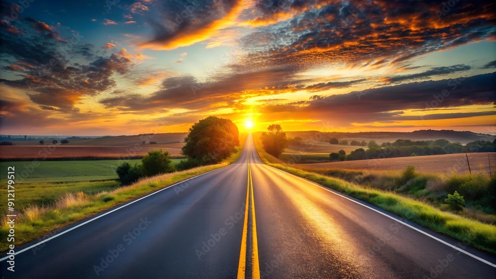 Golden Path to Sunrise AI generated Golden Path to Sunrise AI generated