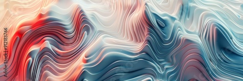 Abstract Liquid Swirls in Red, Blue, and White - A mesmerizing abstract background with swirling liquid patterns in shades of red, blue, and white, symbolizing fluidity, movement, energy, and creativi