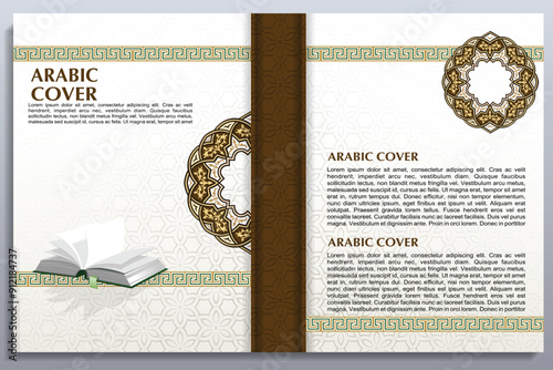 Islamic Arabic Cover Design, Koran book cover 