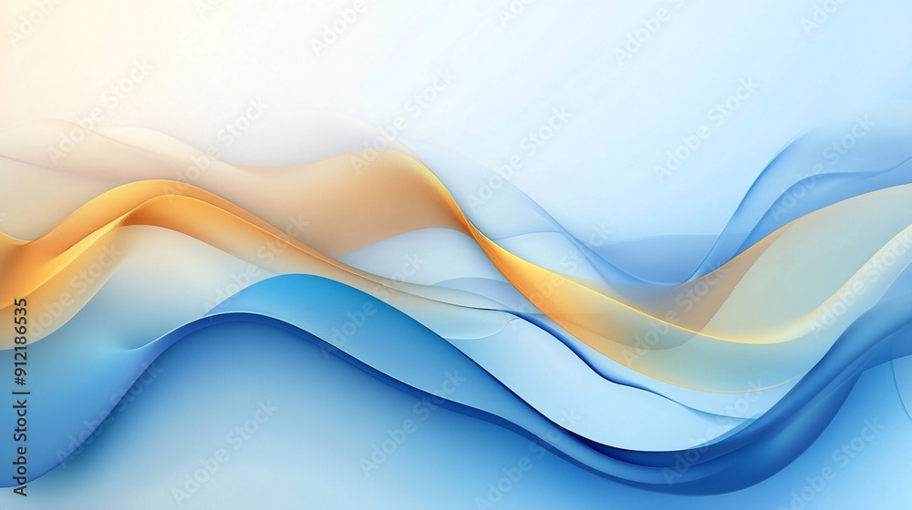 abstract light blue wave smooth background.	
