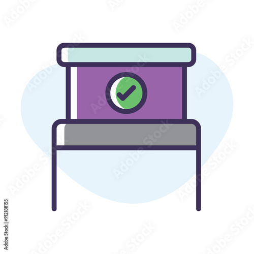 Voting Booth vector icon