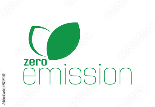 zero emission text