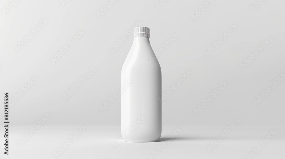 White Milk Bottle Mockup White Milk Bottle Mockup