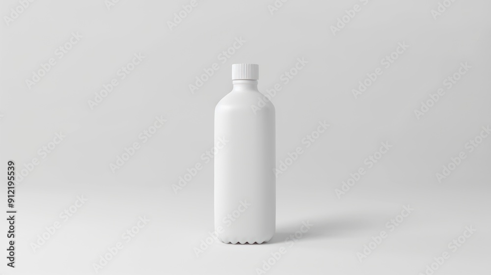 White Plastic Bottle Mockup White Plastic Bottle Mockup