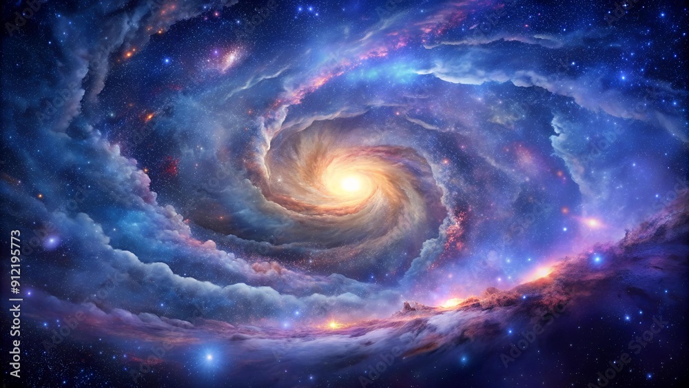 Celestial Tapestry: A Symphony of Deep Blues and Violet Nebulae Generative AI Celestial Tapestry: A Symphony of Deep Blues and Violet Nebulae Generative AI