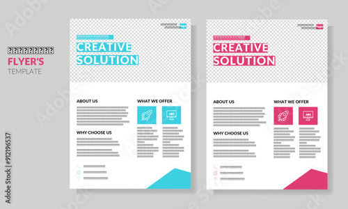 Clean & Creative Flyer design template 