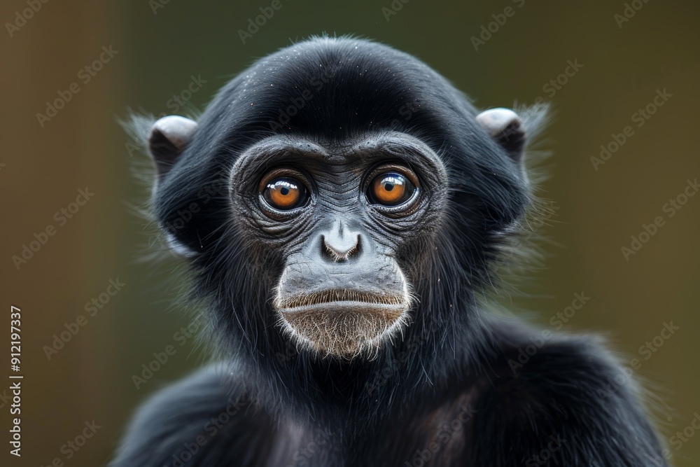 Fototapeta premium Conservation efforts focused on protecting primate companions