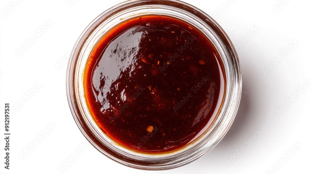Close-up of Sweet and Spicy Sauce in a Glass Dish Close-up of Sweet and Spicy Sauce in a Glass Dish