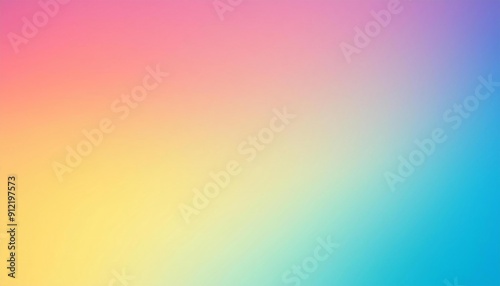 New Amazing Blue Orange Yellow White Blur Gradient With Noise Grain Textured,