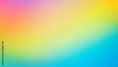 New Amazing Blue Orange Yellow White Blur Gradient With Noise Grain Textured,