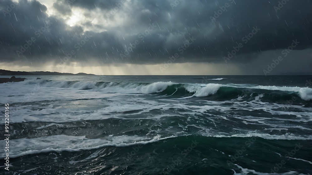storm over the sea storm over the sea