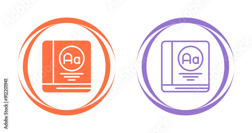 Dictionary Vector Icon
