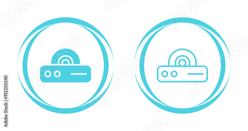 DVD Player Vector Icon