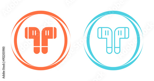 Wireless Earphones Vector Icon