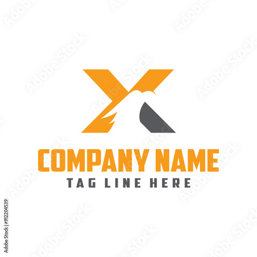 Free Download Letter X phoenix logo template vector - GFXLoad