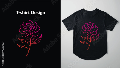 minimalist t-shirt design for girl or woman
