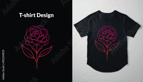 minimalist t-shirt design for girl or woman
