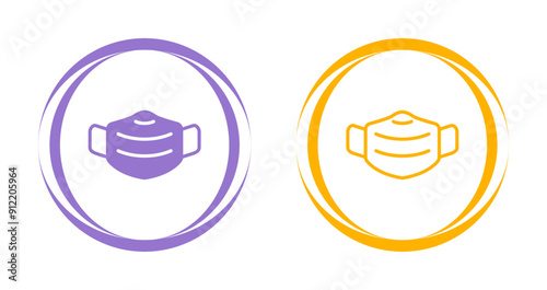 N95 mask Vector Icon