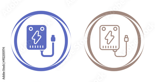Portable charger Vector Icon