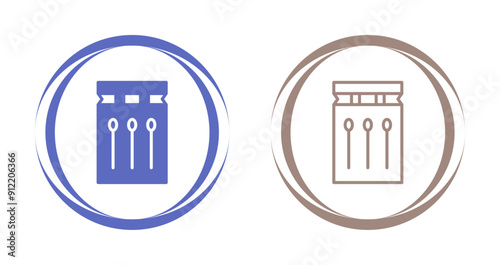 Waterproof matches Vector Icon