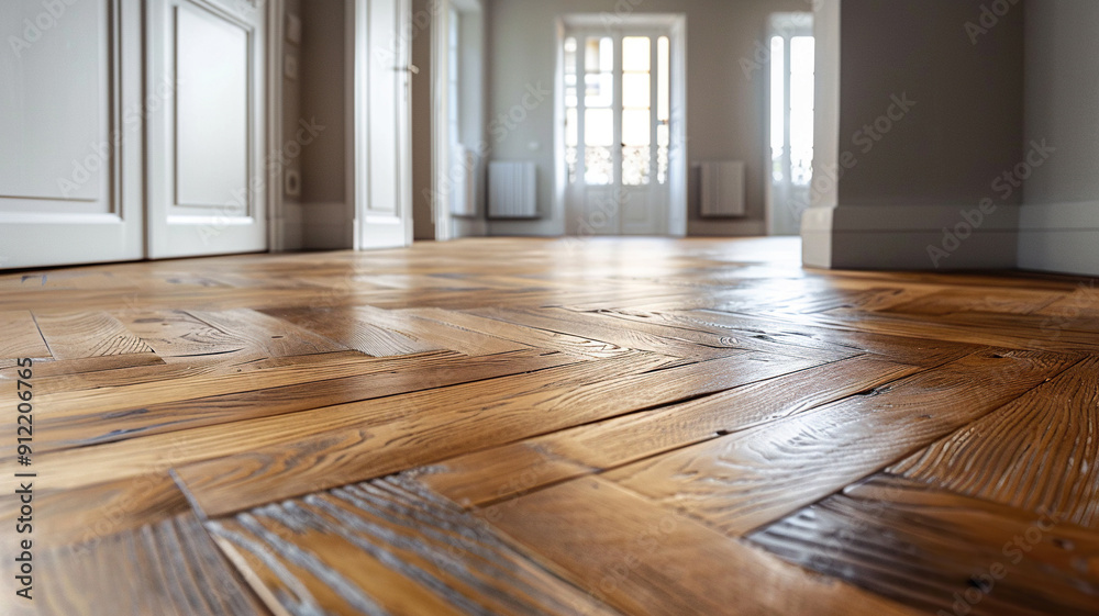 Beautiful texture of the surface of the new parquet on the floor close-up. Beautiful texture of the surface of the new parquet on the floor close-up.