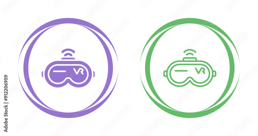 Virtual Reality Headset Vector Icon Virtual Reality Headset Vector Icon