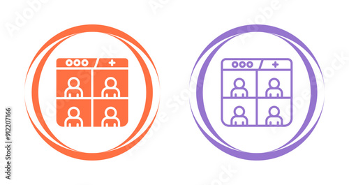 Web Conferencing Vector Icon