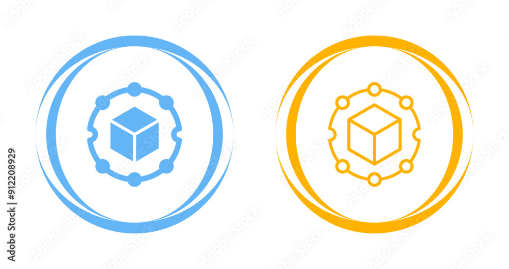 Blockchain Analytics Vector Icon Blockchain Analytics Vector Icon