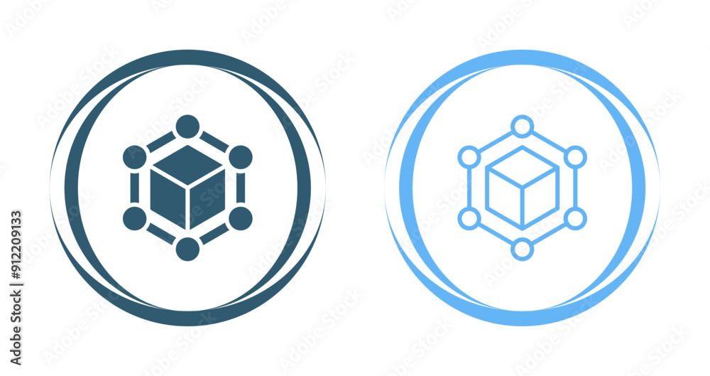 Blockchain Vector Icon Blockchain Vector Icon