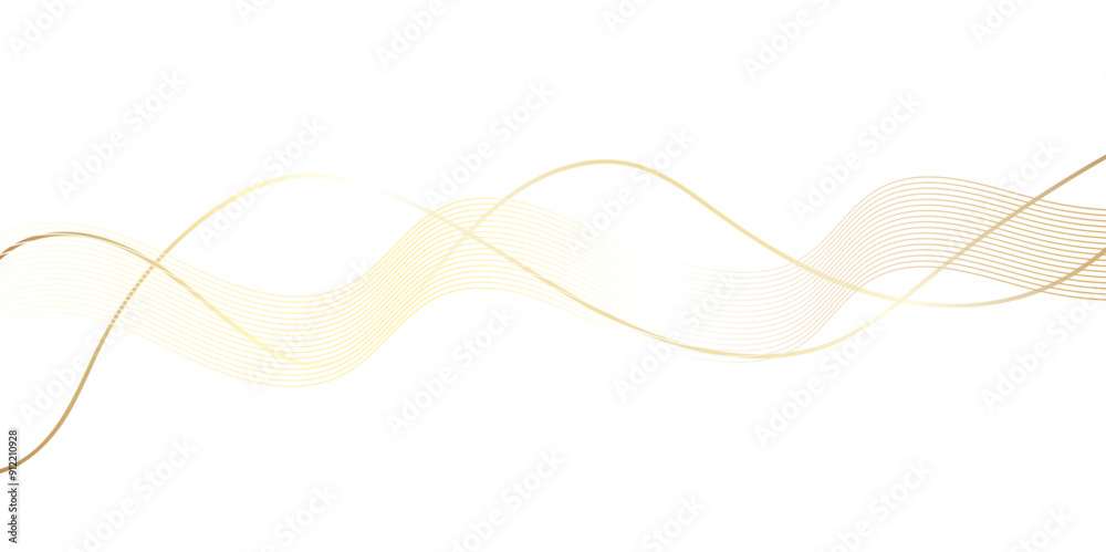 Abstract curved yellow lines on white. . Thin line wavy background. Abstract gold lines wave curve motion on white background. White abstract wave thin curved lines graphic for design. Abstract curved yellow lines on white. . Thin line wavy background. Abstract gold lines wave curve motion on white background. White abstract wave thin curved lines graphic for design.
