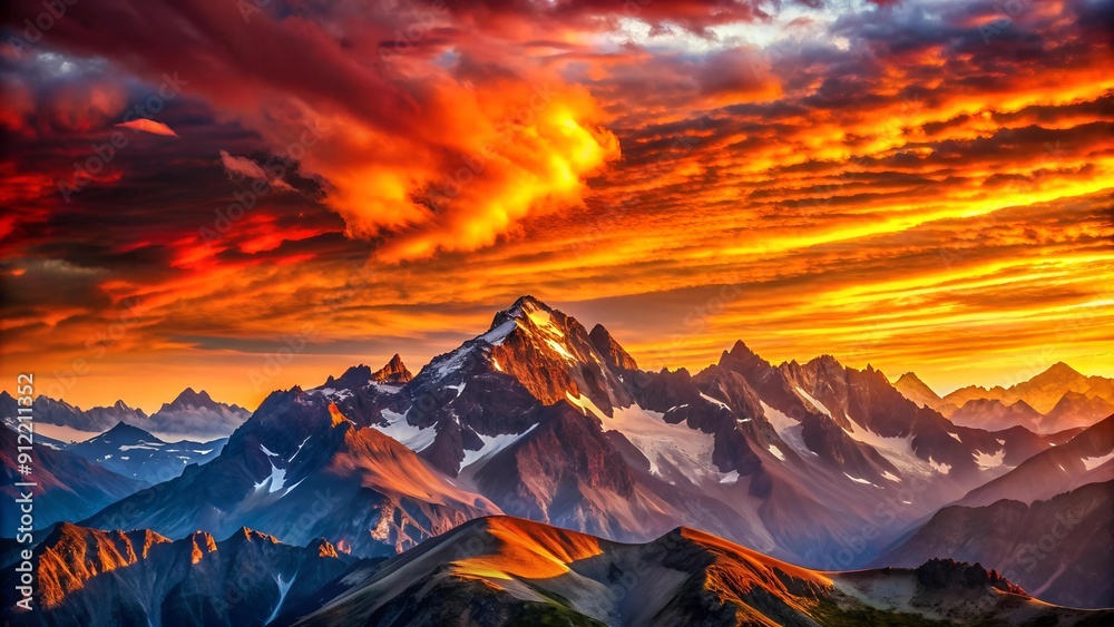 Golden Hour Symphony: A Tapestry of Crimson and Gold generative AI Golden Hour Symphony: A Tapestry of Crimson and Gold generative AI