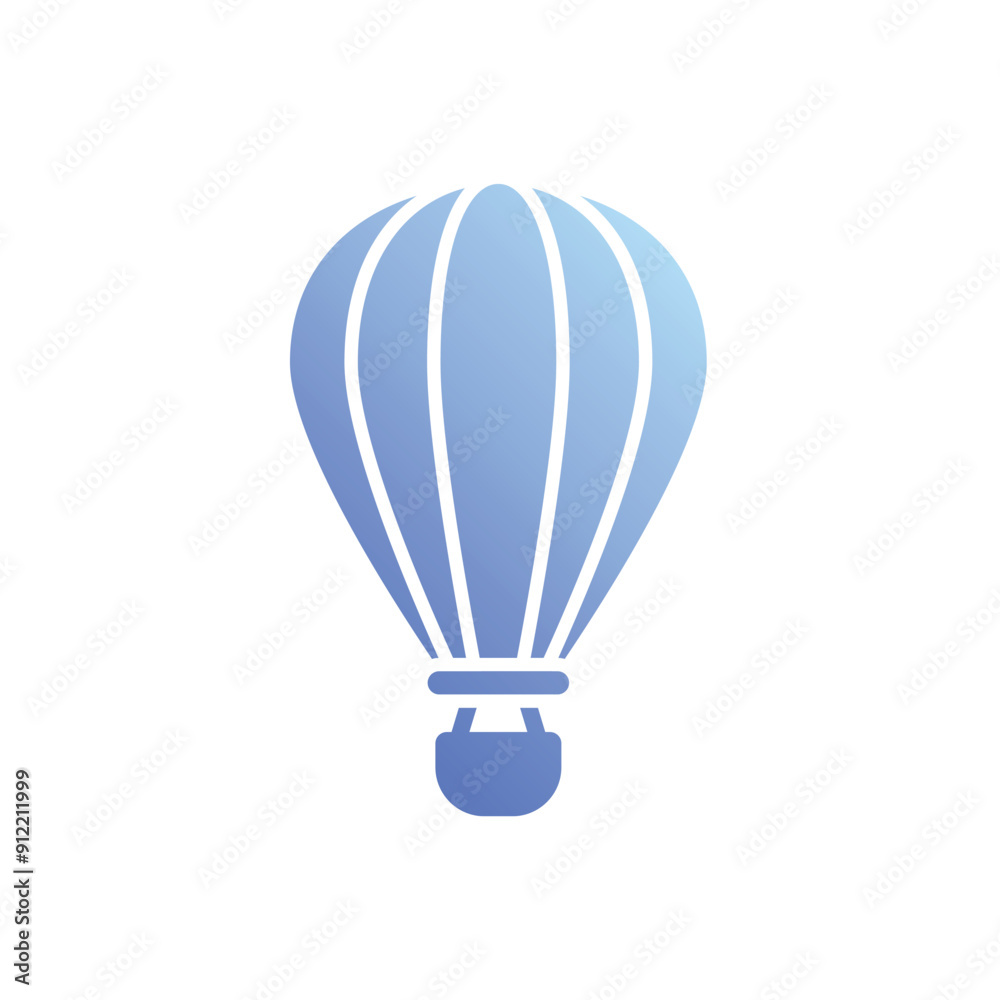 Fototapeta premium Hot Air balloon vector icon