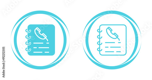 Phone Book Vector Icon