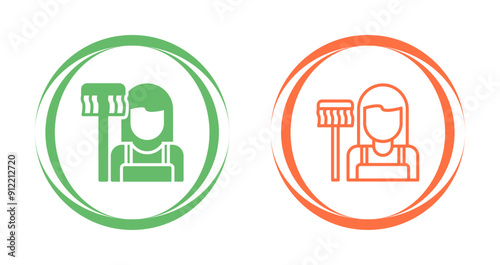  Housekeeper Vector Icon