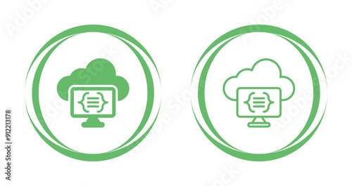 Serverless Computing Vector Icon